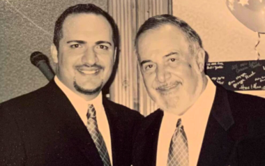 Aaron Sherinian and his father Bob